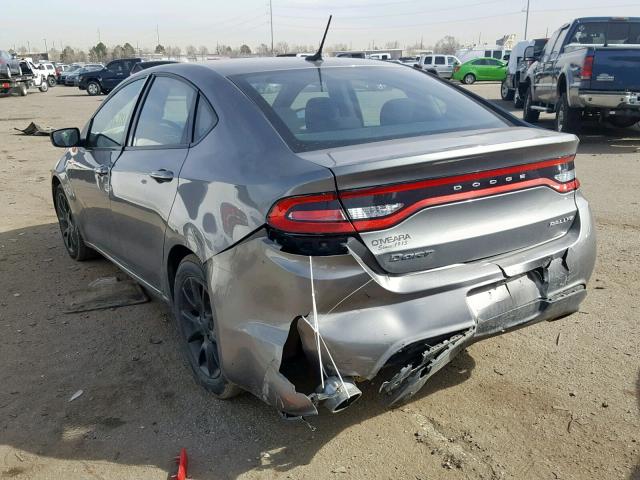 1C3CDFBA4DD269244 - 2013 DODGE DART SXT GRAY photo 3