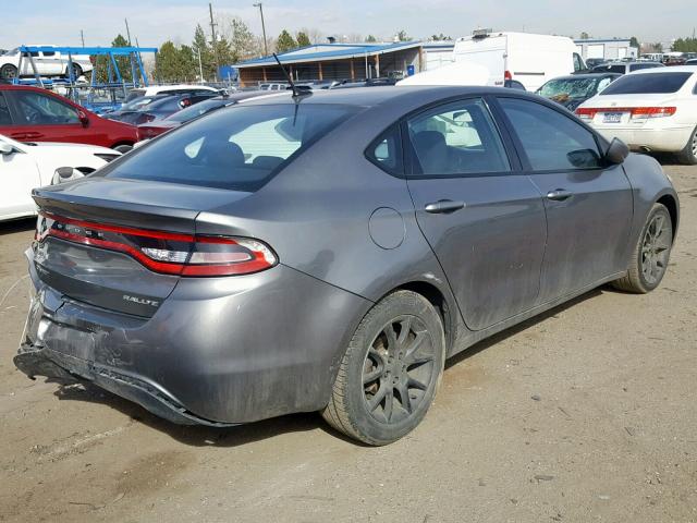 1C3CDFBA4DD269244 - 2013 DODGE DART SXT GRAY photo 4