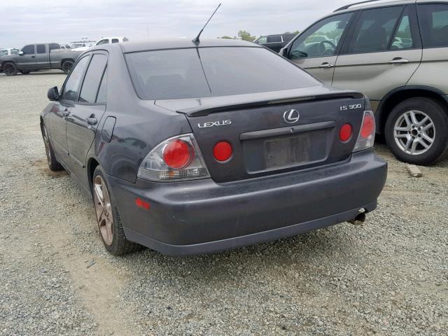 JTHBD192740081638 - 2004 LEXUS IS 300 CHARCOAL photo 3