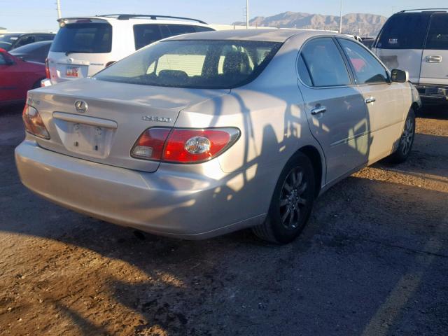 JTHBF30G530122040 - 2003 LEXUS ES 300 SILVER photo 4