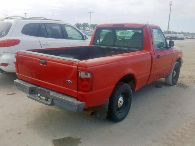 1FTYR10DX3PA91890 - 2003 FORD RANGER RED photo 4