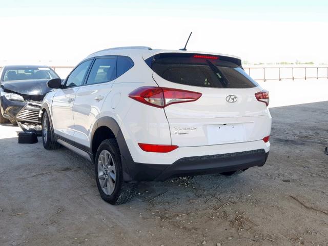 KM8J33A44HU447588 - 2017 HYUNDAI TUCSON LIM WHITE photo 3