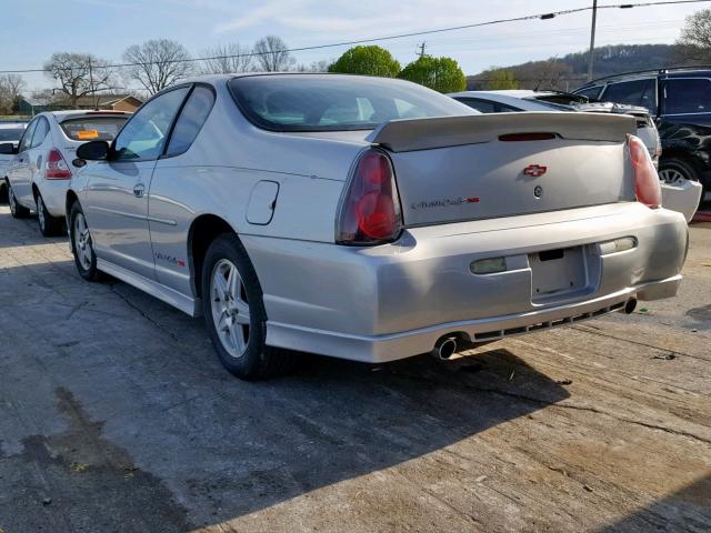 2G1WX12K039407216 - 2003 CHEVROLET MONTE CARL SILVER photo 3