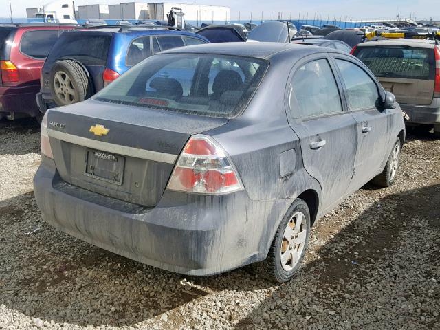 3G1TC5DG2BL150179 - 2011 CHEVROLET AVEO LT GRAY photo 4