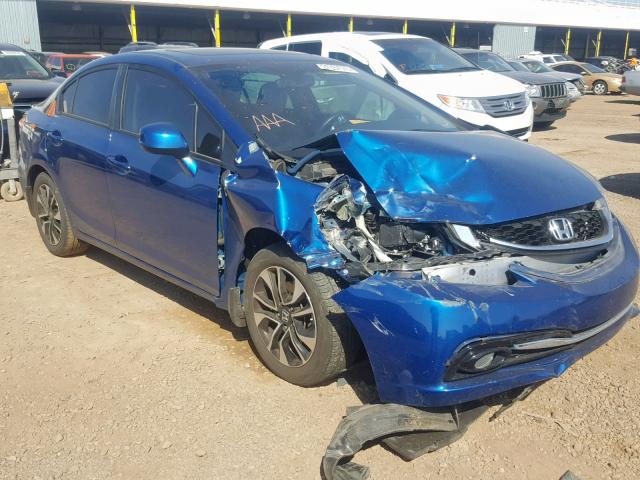 2HGFB2F93DH559129 - 2013 HONDA CIVIC EXL BLUE photo 1