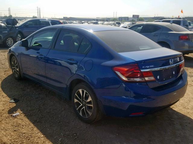 2HGFB2F93DH559129 - 2013 HONDA CIVIC EXL BLUE photo 3