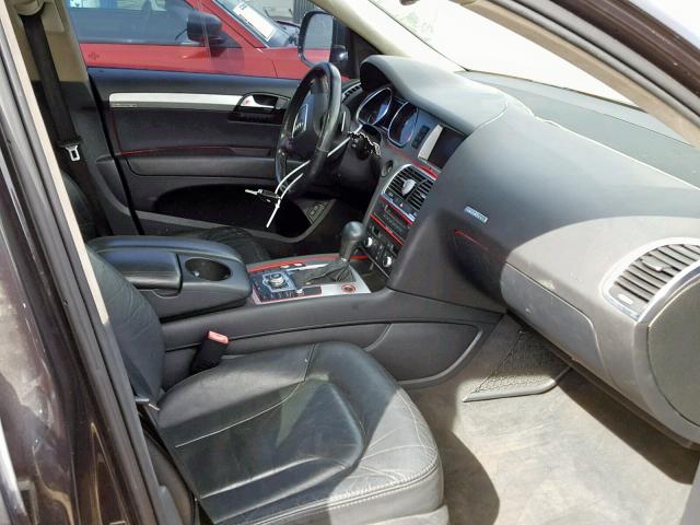 WA1EV74L67D067753 - 2007 AUDI Q7 4.2 QUA GRAY photo 5