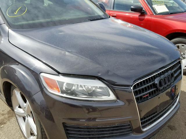 WA1EV74L67D067753 - 2007 AUDI Q7 4.2 QUA GRAY photo 9