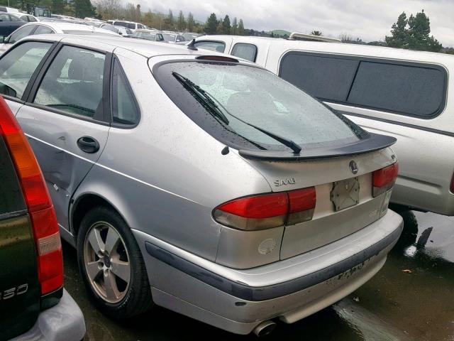 YS3DF55K422017343 - 2002 SAAB 9-3 SE SILVER photo 3