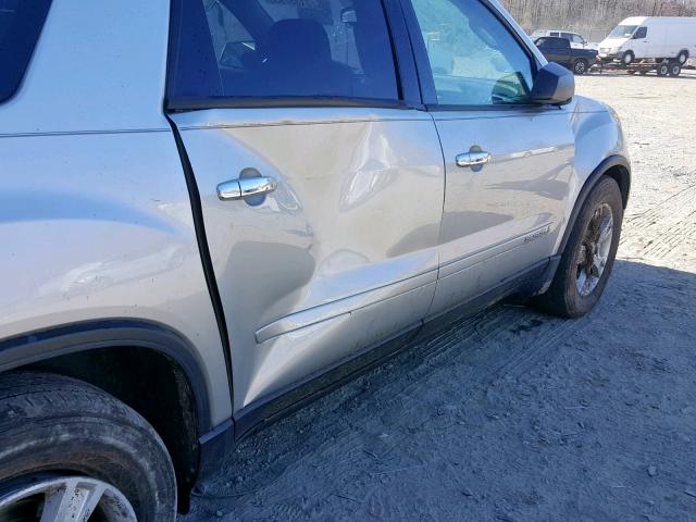 1GKER13768J219050 - 2008 GMC ACADIA SLE SILVER photo 9