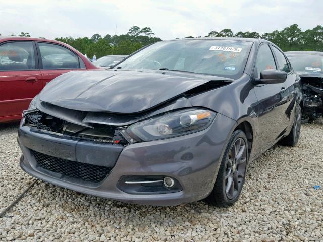 1C3CDFBB1FD362668 - 2015 DODGE DART SXT GRAY photo 2