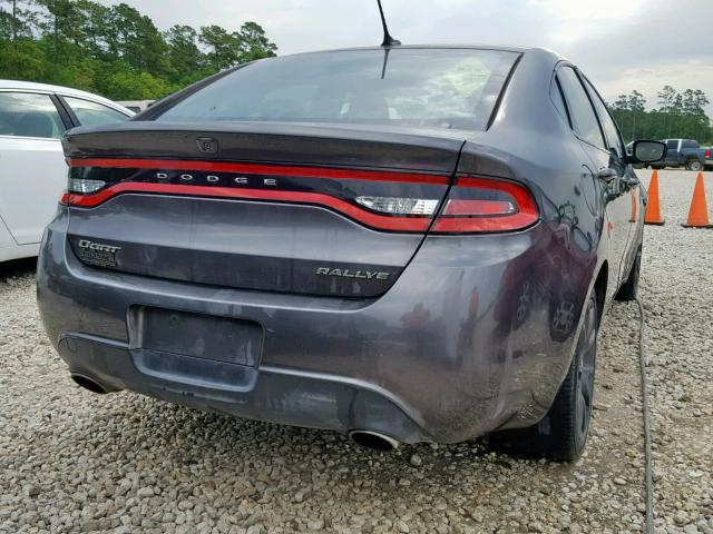 1C3CDFBB1FD362668 - 2015 DODGE DART SXT GRAY photo 4