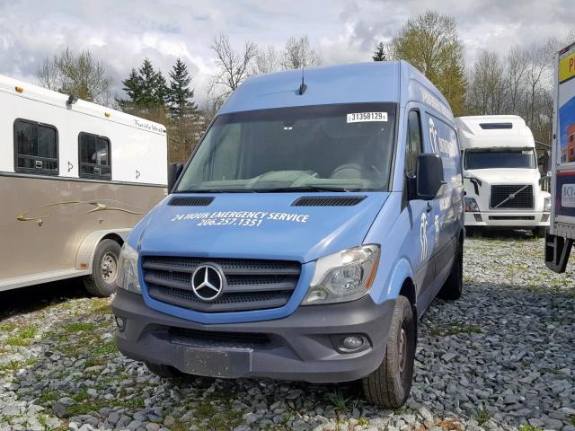 WD3PE7CD1HP522527 - 2017 MERCEDES-BENZ SPRINTER 2 BLUE photo 2