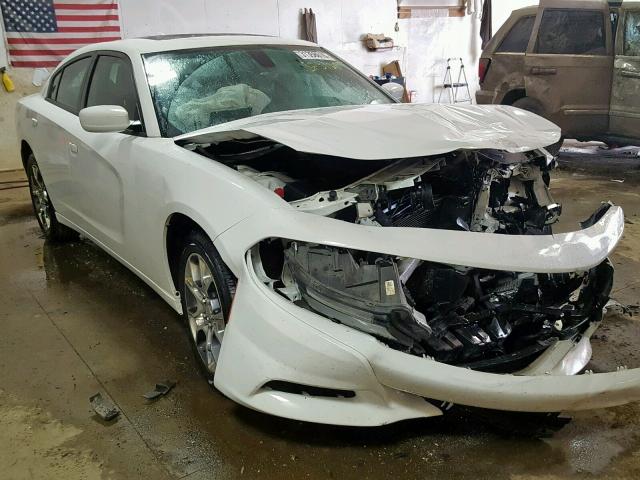 2C3CDXJGXFH848773 - 2015 DODGE CHARGER SX WHITE photo 1