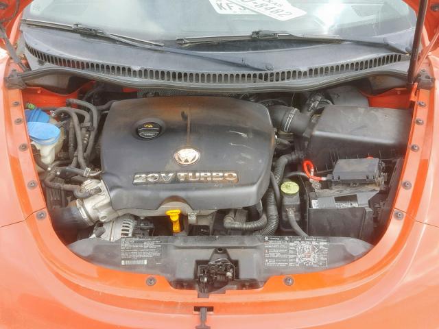 3VWDD21C43M434267 - 2003 VOLKSWAGEN NEW BEETLE Orange Foto 7