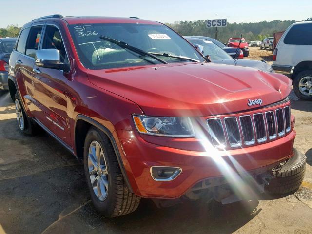 1C4RJEBG8FC616130 - 2015 JEEP GRAND CHER RED photo 1