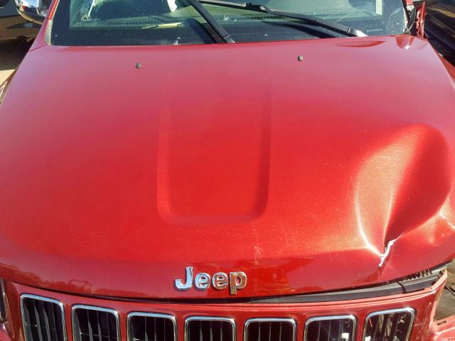 1C4RJEBG8FC616130 - 2015 JEEP GRAND CHER RED photo 7