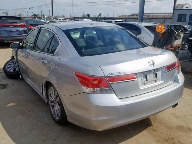 1HGCP2F82CA059407 - 2012 HONDA ACCORD EXL SILVER photo 3