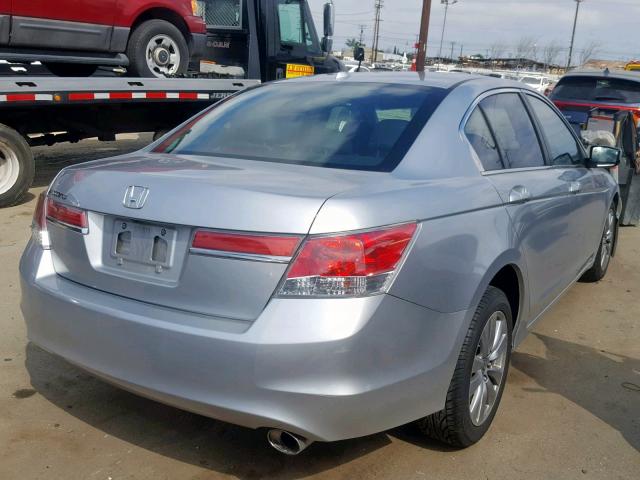 1HGCP2F82CA059407 - 2012 HONDA ACCORD EXL SILVER photo 4