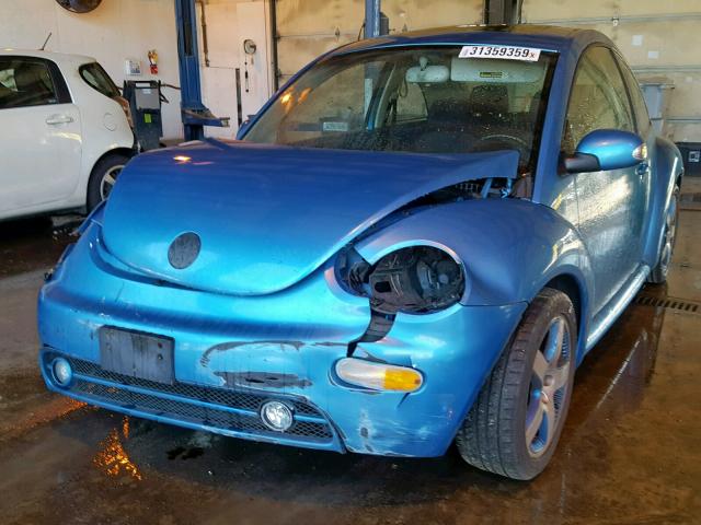 3VWGK31C44M420461 - 2004 VOLKSWAGEN NEW BEETLE ლურჯი ფოტო 2