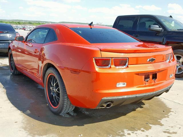 2G1FA1E33C9114383 - 2012 CHEVROLET CAMARO LS ORANGE photo 3