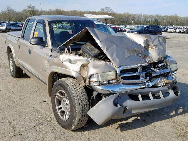 1B7HL48X92S686422 - 2002 DODGE DAKOTA QUA GOLD photo 1