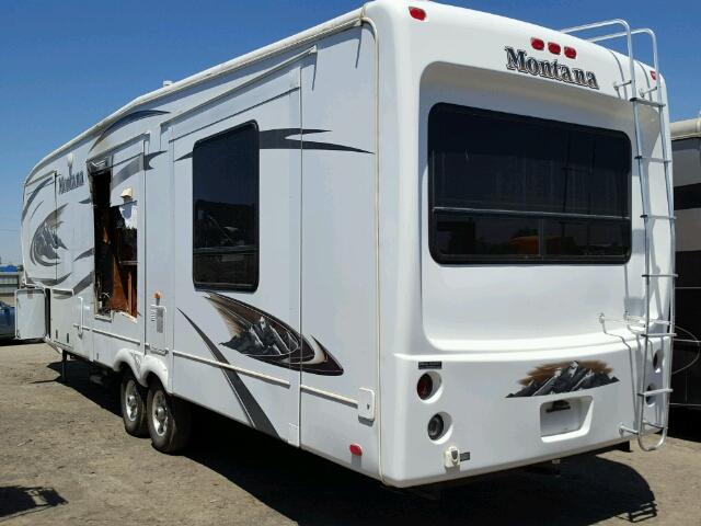 4YDF36620B4701093 - 2011 KEYSTONE MONTANA WHITE photo 3