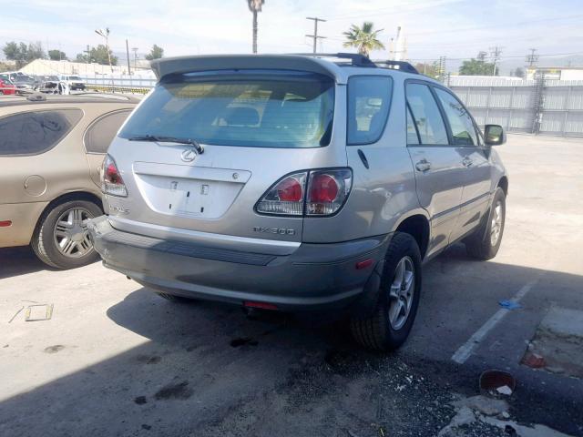 JTJHF10U410178289 - 2001 LEXUS RX 300 SILVER photo 4