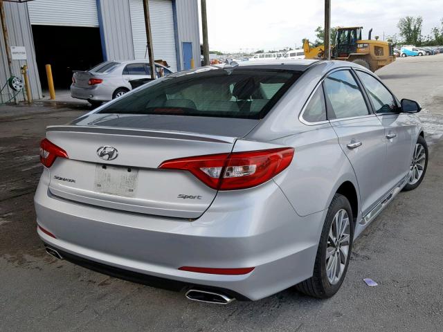 5NPE34AF3GH397014 - 2016 HYUNDAI SONATA SPO SILVER photo 4