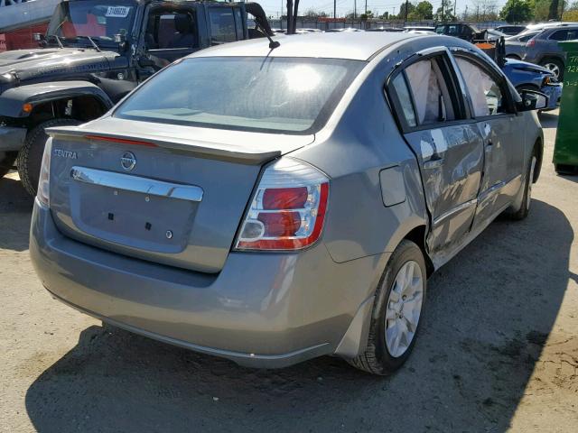 3N1AB6AP0CL766043 - 2012 NISSAN SENTRA 2.0 GRAY photo 4