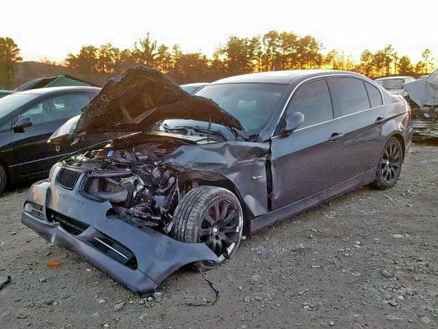 WBAVD53528A285950 - 2008 BMW 335 XI GRAY photo 2