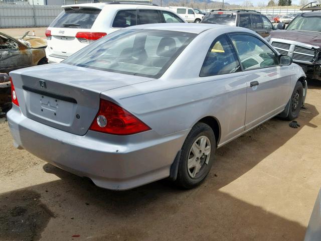 1HGEM22165L067110 - 2005 HONDA CIVIC DX V SILVER photo 4