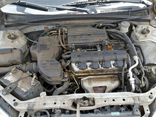 1HGEM22165L067110 - 2005 HONDA CIVIC DX V SILVER photo 7