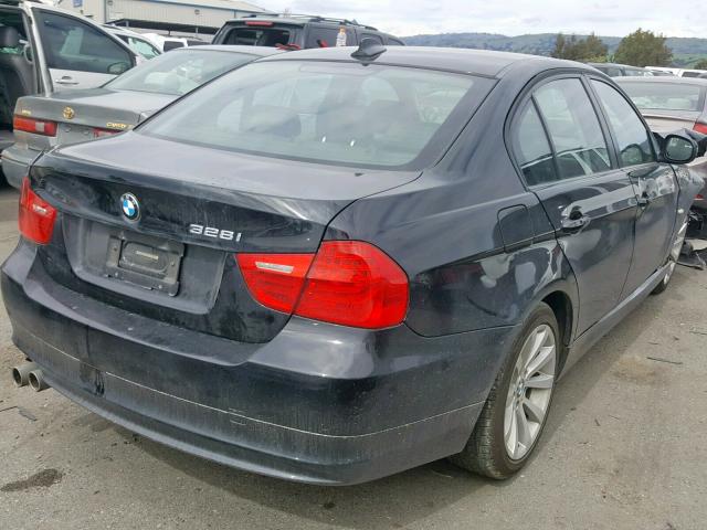 WBAPH5C50BA444193 - 2011 BMW 328 I SULE BLACK photo 4