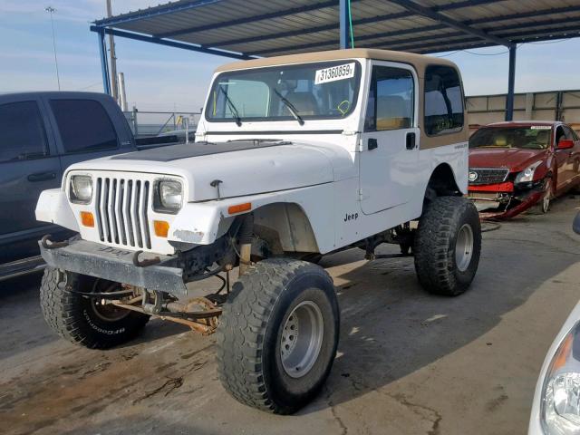 1J4FY19P0RP475932 - 1994 JEEP WRANGLER / WHITE photo 2