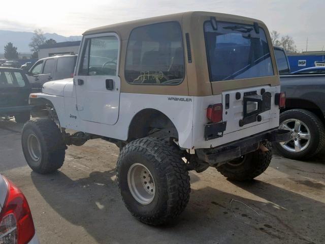 1J4FY19P0RP475932 - 1994 JEEP WRANGLER / WHITE photo 3