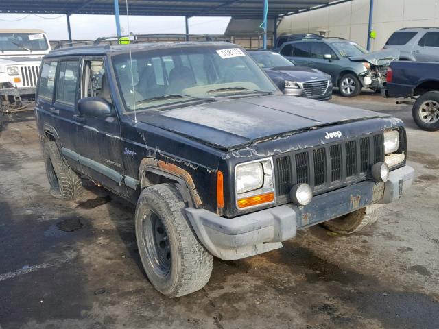 1J4FJ68S6WL264857 - 1998 JEEP CHEROKEE S BLACK photo 1