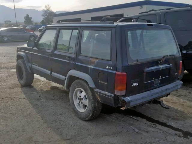 1J4FJ68S6WL264857 - 1998 JEEP CHEROKEE S BLACK photo 3