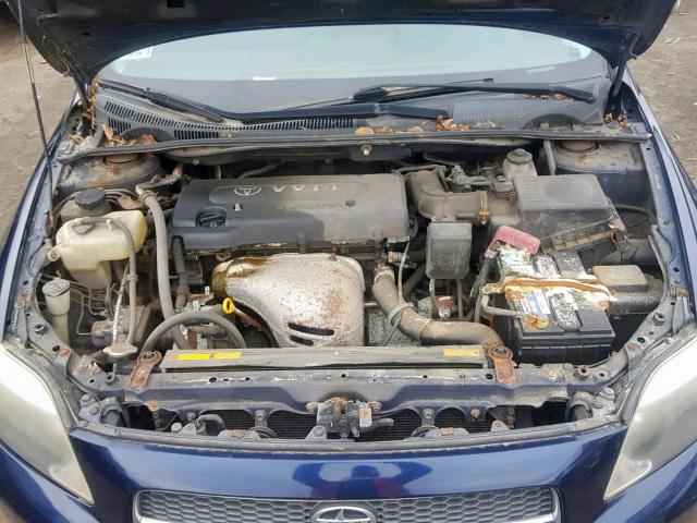 JTKDE177260069124 - 2006 TOYOTA SCION TC ლურჯი ფოტო 7
