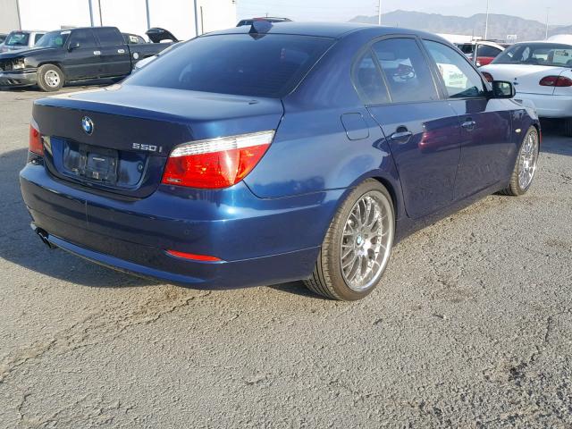 WBANW13528CZ70991 - 2008 BMW 535 I BLUE photo 4