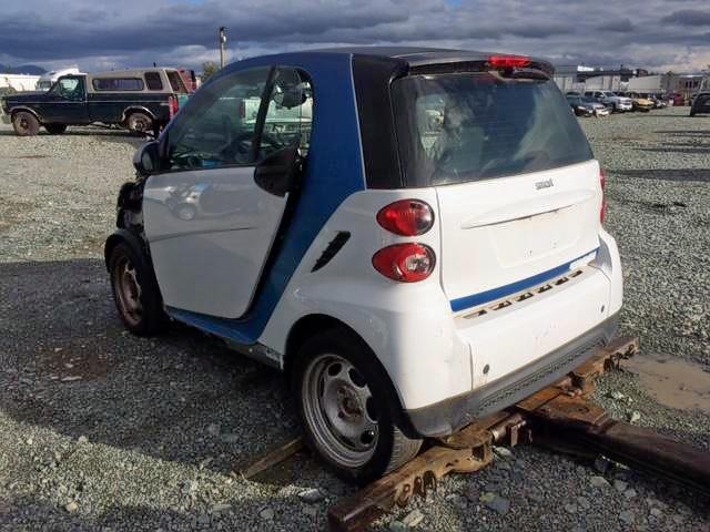 WMEEJ3BA0EK761621 - 2014 SMART FORTWO PUR WHITE photo 3