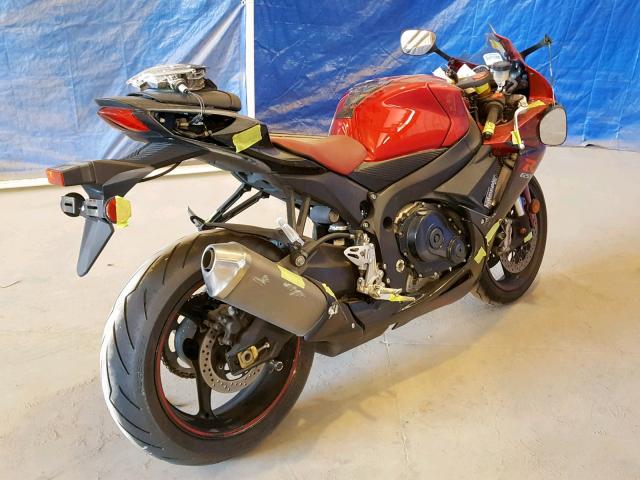 JS1GR7MA4E2101712 - 2014 SUZUKI GSX-R750 RED photo 4