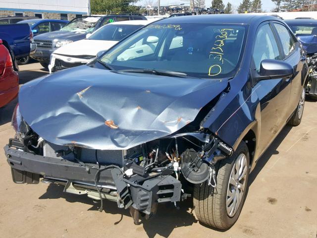 2T1BURHE0HC907835 - 2017 TOYOTA COROLLA L BLUE photo 2