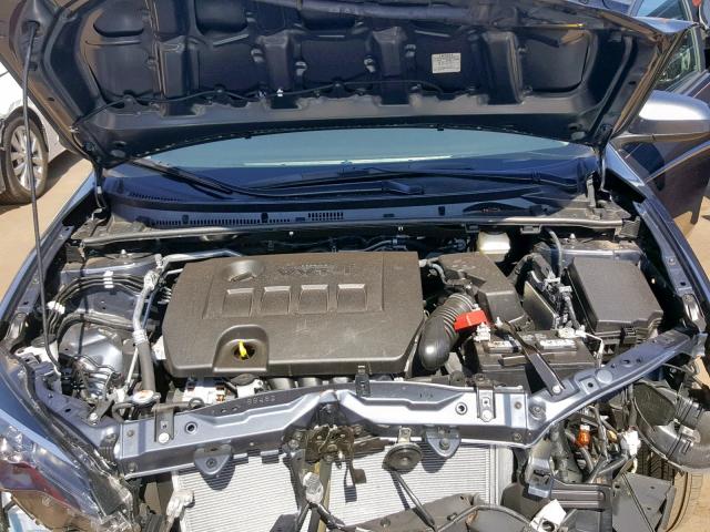 2T1BURHE0HC907835 - 2017 TOYOTA COROLLA L BLUE photo 7