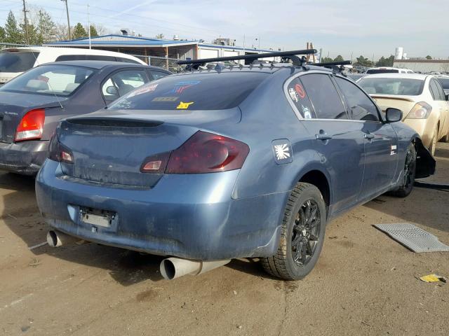 JNKCV61F99M350137 - 2009 INFINITI G37 BLUE photo 4