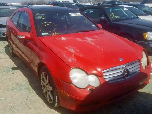 WDBRN47J52A337337 - 2002 MERCEDES-BENZ C 230K SPO RED photo 1