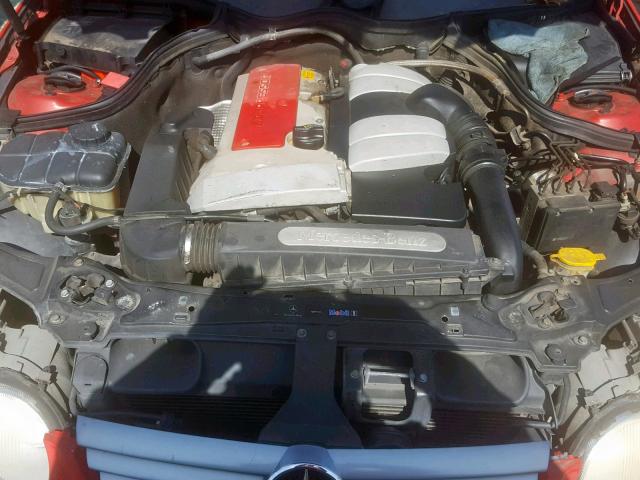 WDBRN47J52A337337 - 2002 MERCEDES-BENZ C 230K SPO RED photo 7