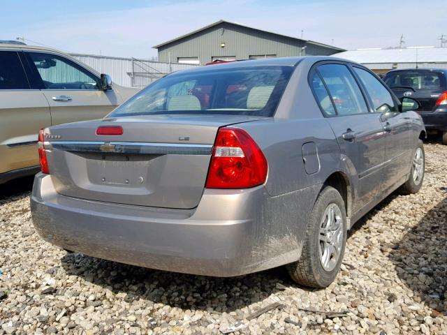 1G1ZS58F18F123413 - 2008 CHEVROLET MALIBU LS BEIGE photo 4
