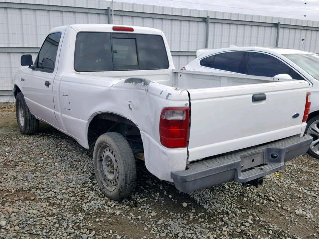 1FTYR10D53PA81560 - 2003 FORD RANGER WHITE photo 3