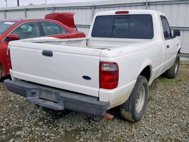 1FTYR10D53PA81560 - 2003 FORD RANGER WHITE photo 4